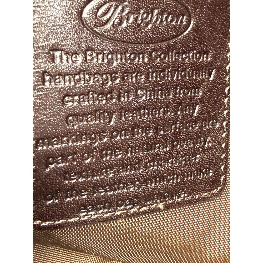 Brighton Mevelyn Fabric Signature Jacquard Tote Shoulder Bag Purse Beige Brown - Picture 6 of 14